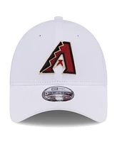 New Era Men's White Arizona Diamondbacks League Ii 9FORTY Adjustable Hat