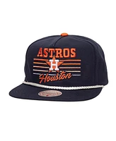 Mitchell & Ness Men's Navy Houston Astros Radiant Lines Deadstock Snapback Hat