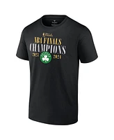 Fanatics Men's Black Boston Celtics 2024 Nba Finals Champions Big Tall Fade Away Jumper Roster Signature T-Shirt