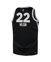 Nike Big Boys and Girls A'ja Wilson Black Las Vegas Aces Explorer Edition Player Jersey