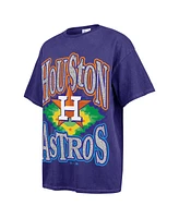 '47 Brand Women's Navy Houston Astros Flashing Lights Boyfriend T-Shirt