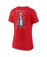 Fanatics Women's Red Florida Panthers 2024 Stanley Cup Champions Signature Roster V-Neck T-Shirt