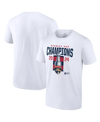 Fanatics Men's White Florida Panthers 2024 Stanley Cup Champions T-Shirt