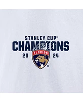 Fanatics Men's White Florida Panthers 2024 Stanley Cup Champions Jersey Roster T-Shirt