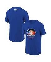 Contenders Clothing Men's and Women's Royal Rocky Worlds Will Collide T-Shirt