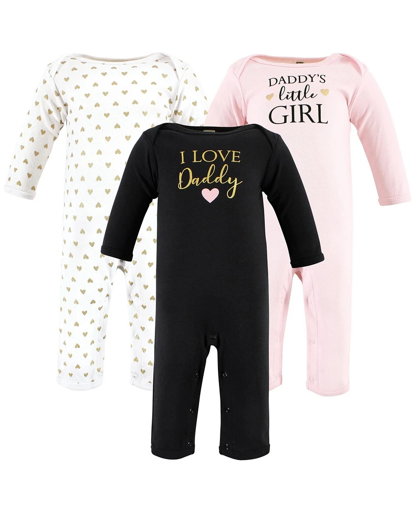 Hudson Baby Baby Girls Cotton Coveralls Daddy