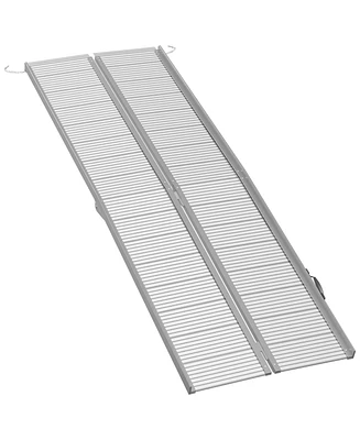 Homcom Portable Wheelchair Ramp for Home, Threshold Handicap 10'