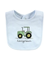 Hudson Baby Infant Boys Cotton Bibs, Boy Farm, One Size