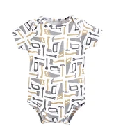 Hudson Baby Boys Cotton Bodysuits