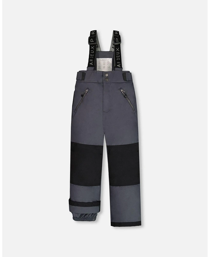 Deux par Toddler Unisex Snow Pants Dark Gray - Toddler|Child