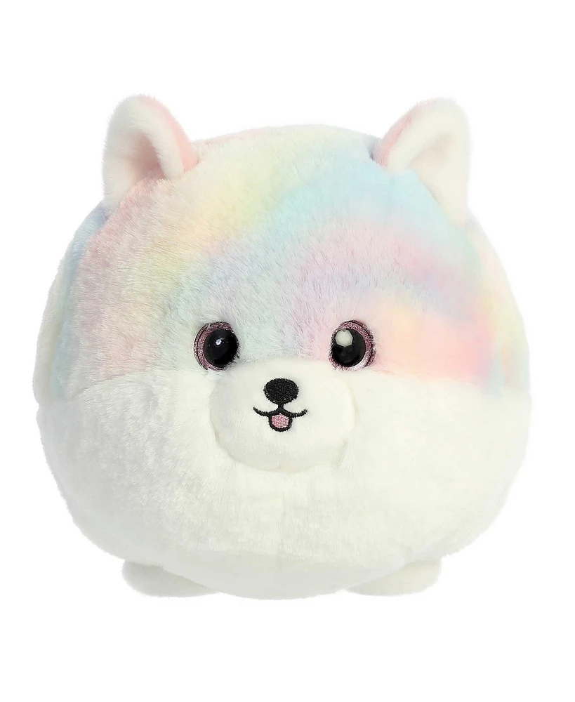 Aurora Medium Pom Teddy Pets Playful Plush Toy Rainbow 10"