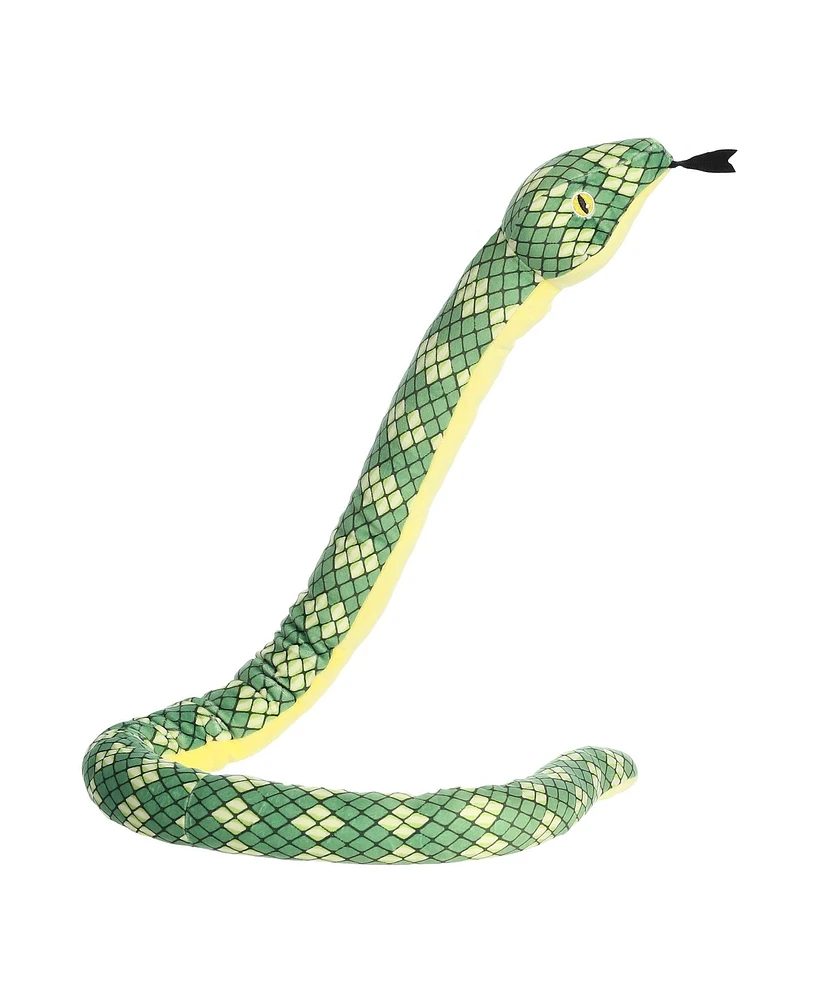 Aurora X-Large Kusheez Boa Snake Playful Plush Toy Emerald 51"