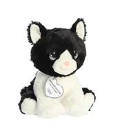 Aurora Small Whiskers Kitten Precious Moments Inspirational Plush Toy Black 7"