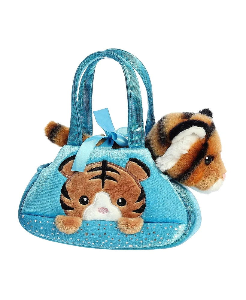 Aurora Small Peek-a-Boo Tiger Fancy Pals Fashionable Plush Toy Orange 7"