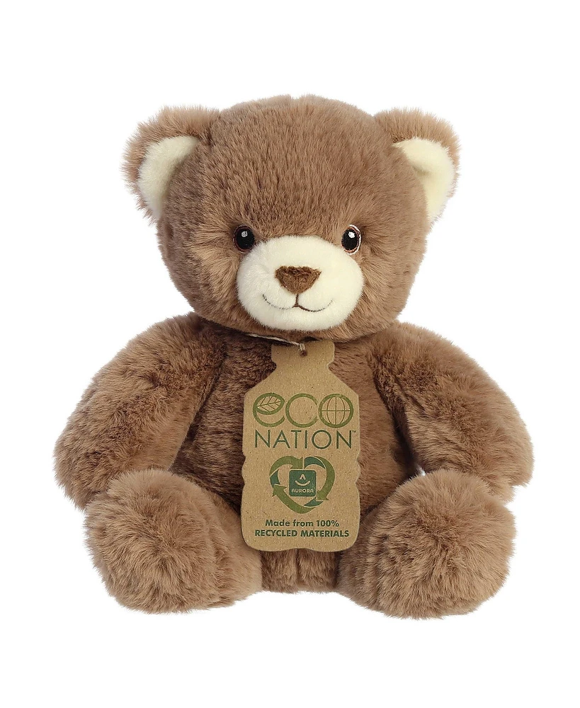 Aurora Small Benjy Bear Eco Nation Eco-Friendly Plush Toy Brown 7.5"