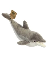 Aurora Large Dolphin Eco Nation Eco-Friendly Plush Toy Gray 15"