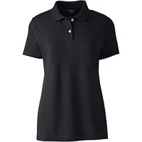 Lands' End Plus Short Sleeve Basic Mesh Polo Shirt