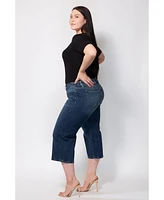 Slink Jeans Women's Mid Rise Wide Leg