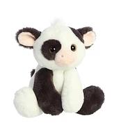 Aurora Medium Bessie Cow Flopsie Adorable Plush Toy White 12"