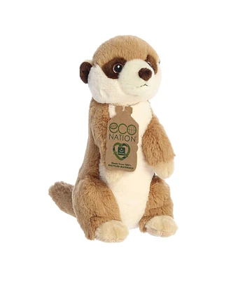 Aurora Medium Meerkat Eco Nation Eco-Friendly Plush Toy Brown 10"