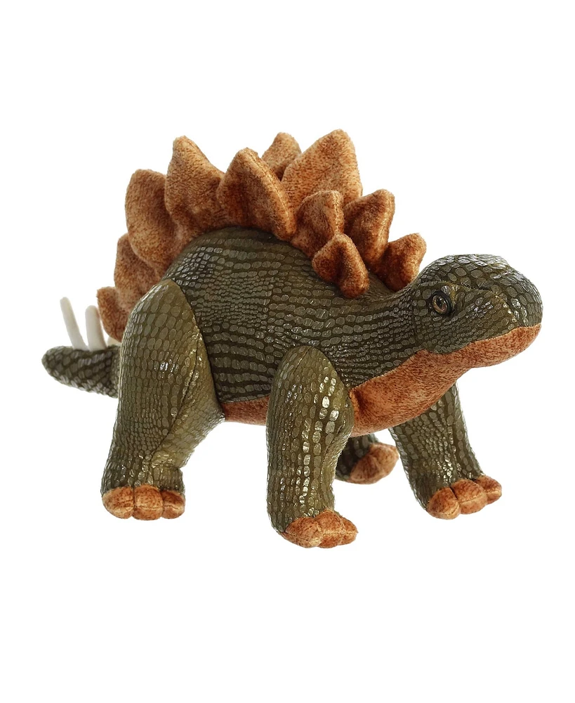 Aurora Large Stegosaurus Dinos & Dragons Ferocious Plush Toy Green 13"