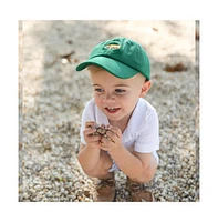 Bits & Bows Boys Dump Truck Baseball Hat in Green