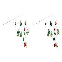 Slickblue Hanging Holiday Light Spray (Set of 2)