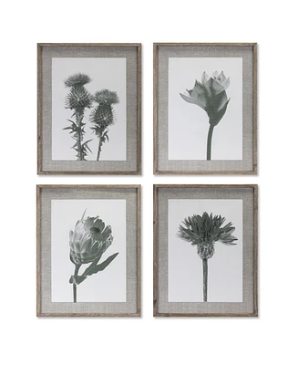 Slickblue Beautiful Floral Print Assortment - Set of 4 Art Prints for Wall Decor