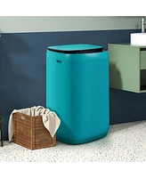 Gymax 7.7 lbs Full Automatic Washing Machine 0.78 Cu.ft Compact Washer & Spinner Combo Blue