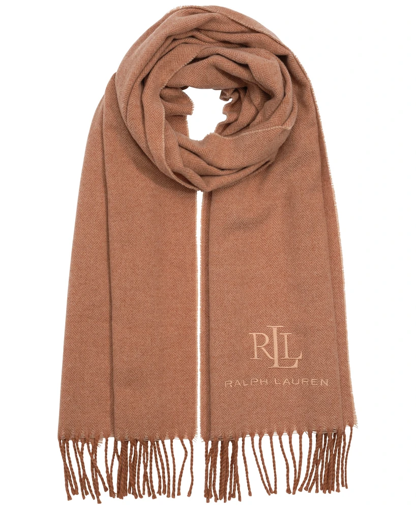 Lauren Ralph Lauren Wool Cashmere Signature Woven Scarf