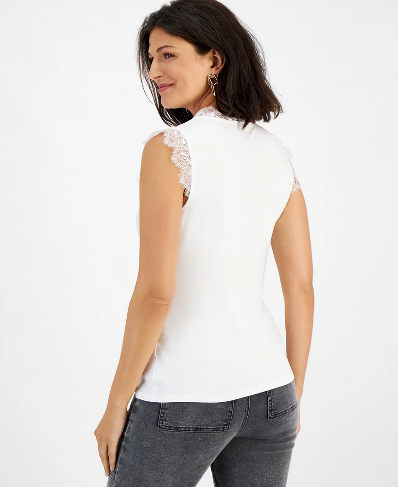 I.n.c. International Concepts Women's Sleeveless Twisted Top, Created for Macy's