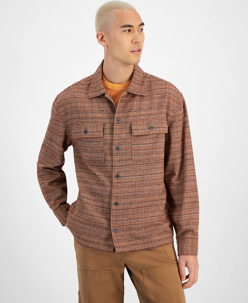 Sun + Stone Men's Storm Printed Overshirt, Created for Macy's