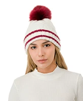 Marcus Adler Knit Pom Varsity Beanie