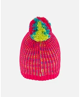 Deux par Girl Knit Hat Pink And Multicolor - Toddler|Child