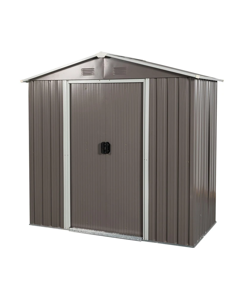 Mondawe 8ft x 4ft Outdoor Metal Storage Shed