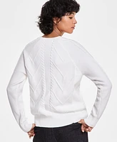 Liverpool Los Angeles Women's Crewneck Raglan-Sleeve Sweater