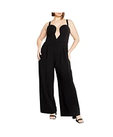 City Chic Plus Flaunt It Jumpsuit