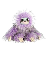 Aurora Large Amethyst Sloth Luxe Boutique Exquisite Plush Toy 14"