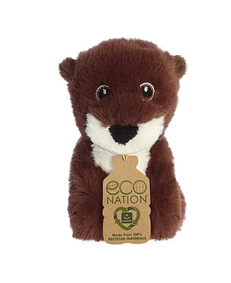 Aurora Mini River Otter Eco Nation Eco-Friendly Plush Toy Brown 5"