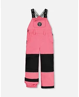 Deux par Toddler Girls Overall Snow Pants Candy Pink - Toddler|Child