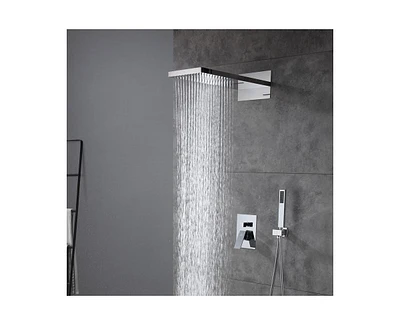 Casainc 22" Luxury Waterfall Shower System Valve Kit with Handheld Spray