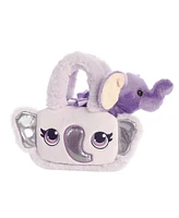 Aurora Small Glitter Elephant Fancy Pals Fashionable Plush Toy Purple 8"