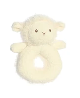ebba Small Rattle Cherub Lamb Playful Baby Plush Toy White 6