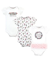 Hudson Baby Baby Girls Cotton Bodysuits