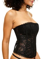 Adore Me Women's Hailey Lined Corset & G-string Set