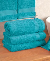 American Soft Linen Bekos Premium 100% Turkish Cotton 4-Piece Hand Towel Set