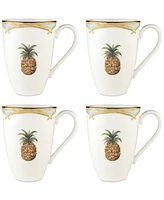 Lenox British Colonial Bamboo Mugs, Set of 4