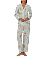 Lauren Ralph Petite 2-Pc. Printed Pajamas Set