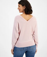 I.n.c. International Concepts Women's V-Neck Sweater, Created for Macy's