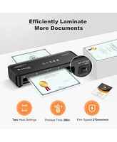 Bonsaii Laminator, 9 Inch Thermal Laminator Machine with Never Jam Technology for Doc/Posters/Photo, Personal Laminating Machine Simple Convenient for